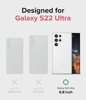 Samsung Galaxy S22 Ultra vāciņš caurspīdīgs RINGKE Fusion