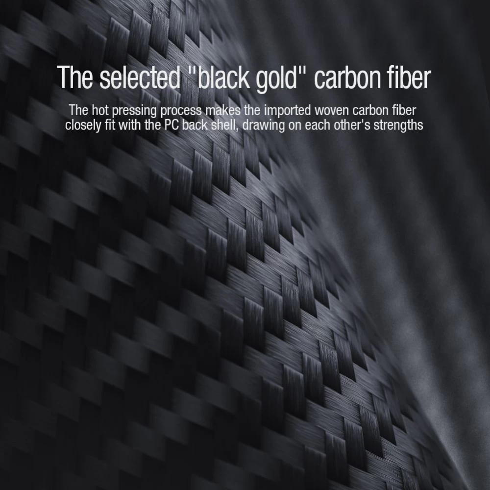Samsung Galaxy S22 Ultra vāciņš melns Nillkin Synthetic Fiber S