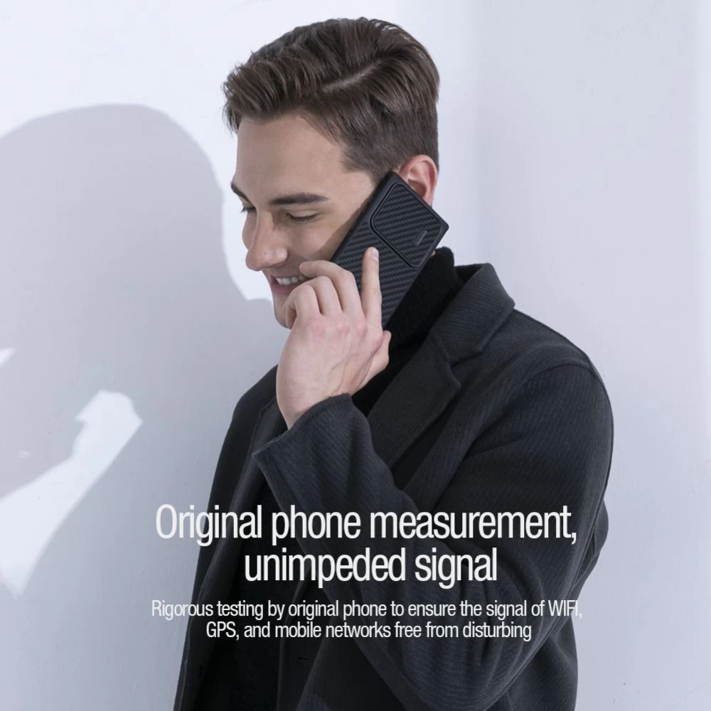 Samsung Galaxy S22 Ultra vāciņš melns Nillkin Synthetic Fiber S