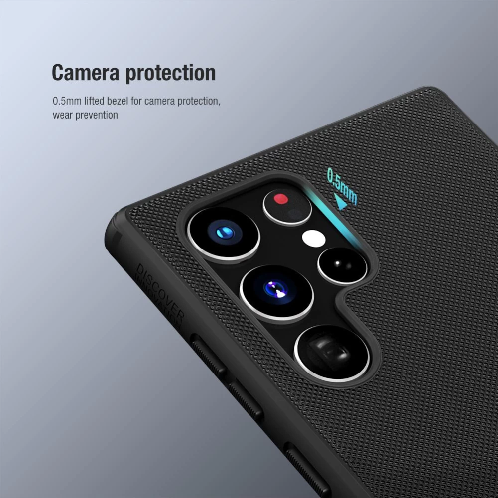 Samsung Galaxy S22 Ultra vāciņš sarkans Nillkin Super Frosted Shield Pro