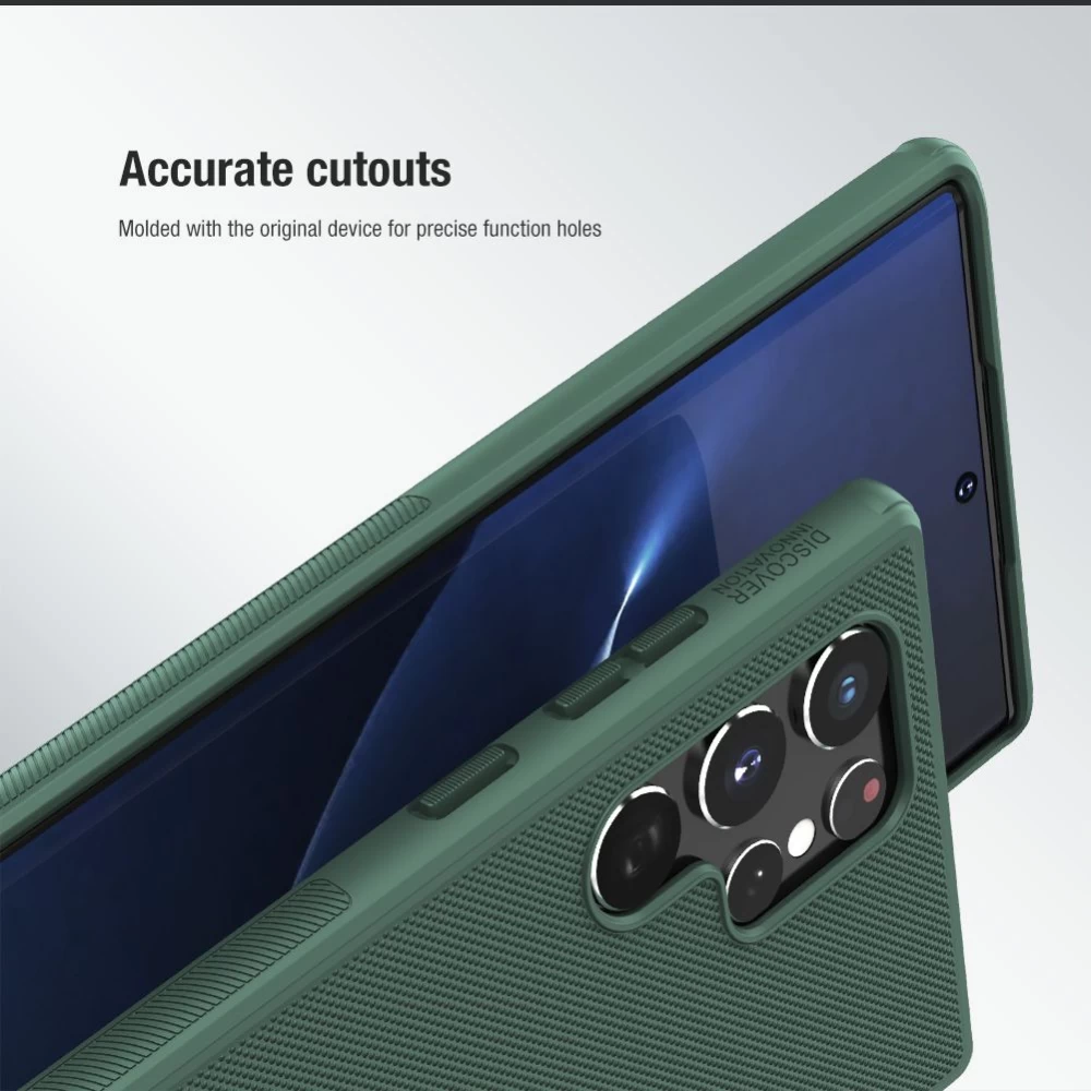 Samsung Galaxy S22 Ultra vāciņš zaļš Nillkin Super Frosted Shield Pro