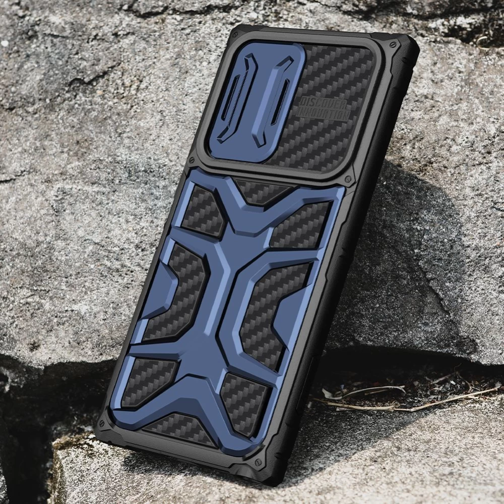 Samsung Galaxy S22 Ultra vāciņš zils Nillkin Adventurer
