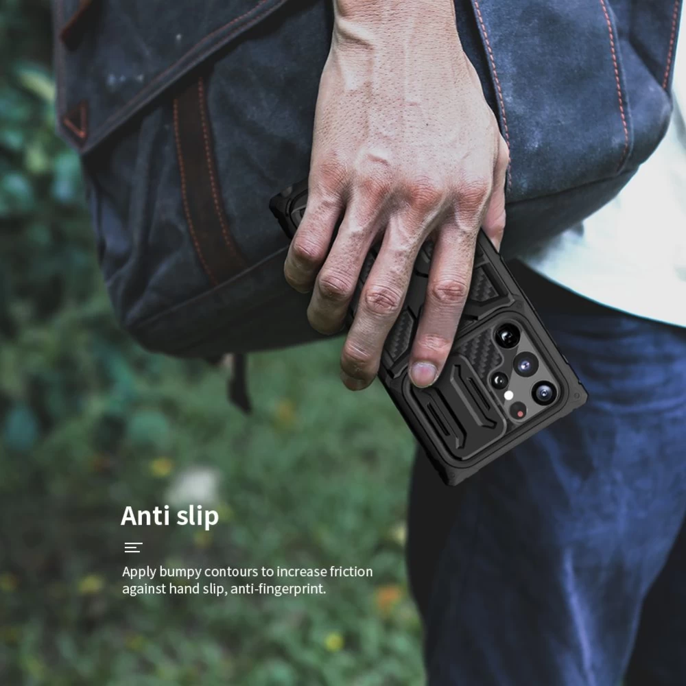 Samsung Galaxy S22 Ultra vāciņš zils Nillkin Adventurer