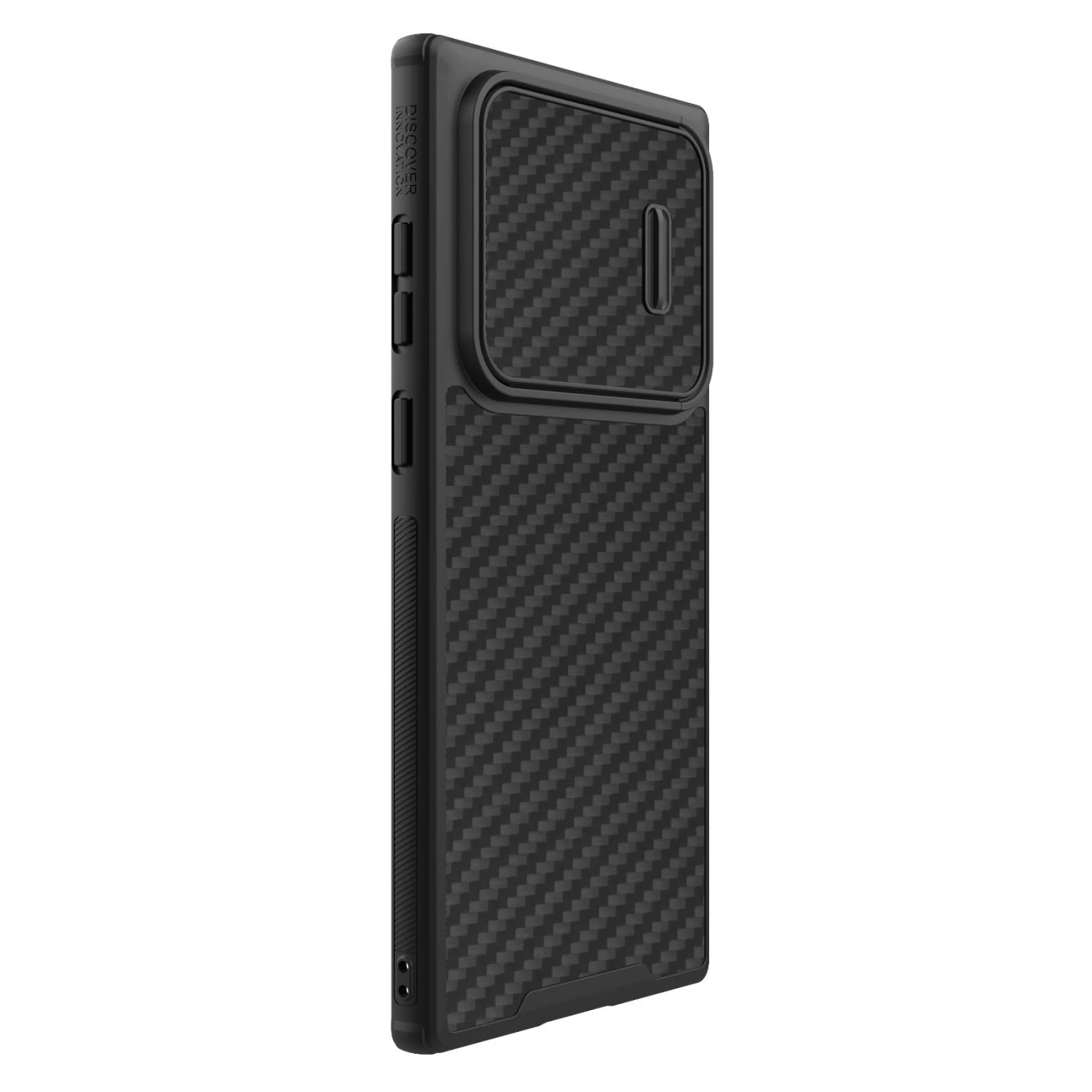 Samsung Galaxy S22 Ultra vāciņš melns Nillkin Synthetic Fiber S