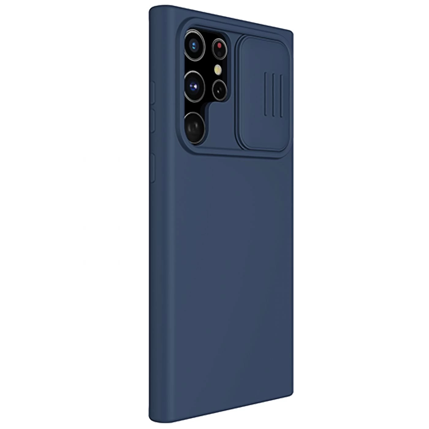 Samsung Galaxy S22 Ultra vāciņš zils Nillkin CamShield Silky Silicon