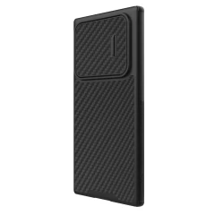 Samsung Galaxy S22 Ultra vāciņš melns Nillkin Synthetic Fiber S