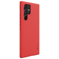 Samsung Galaxy S22 Ultra vāciņš sarkans Nillkin Super Frosted Shield Pro 