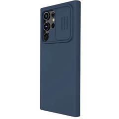 Samsung Galaxy S22 Ultra чехол синий Nillkin CamShield Silky Silicon 