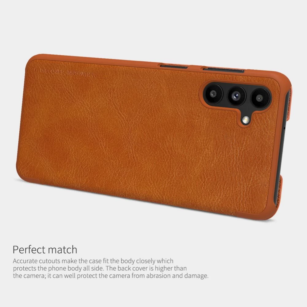 Samsung Galaxy A13 5G maciņš brūns Nillkin Qin Leather