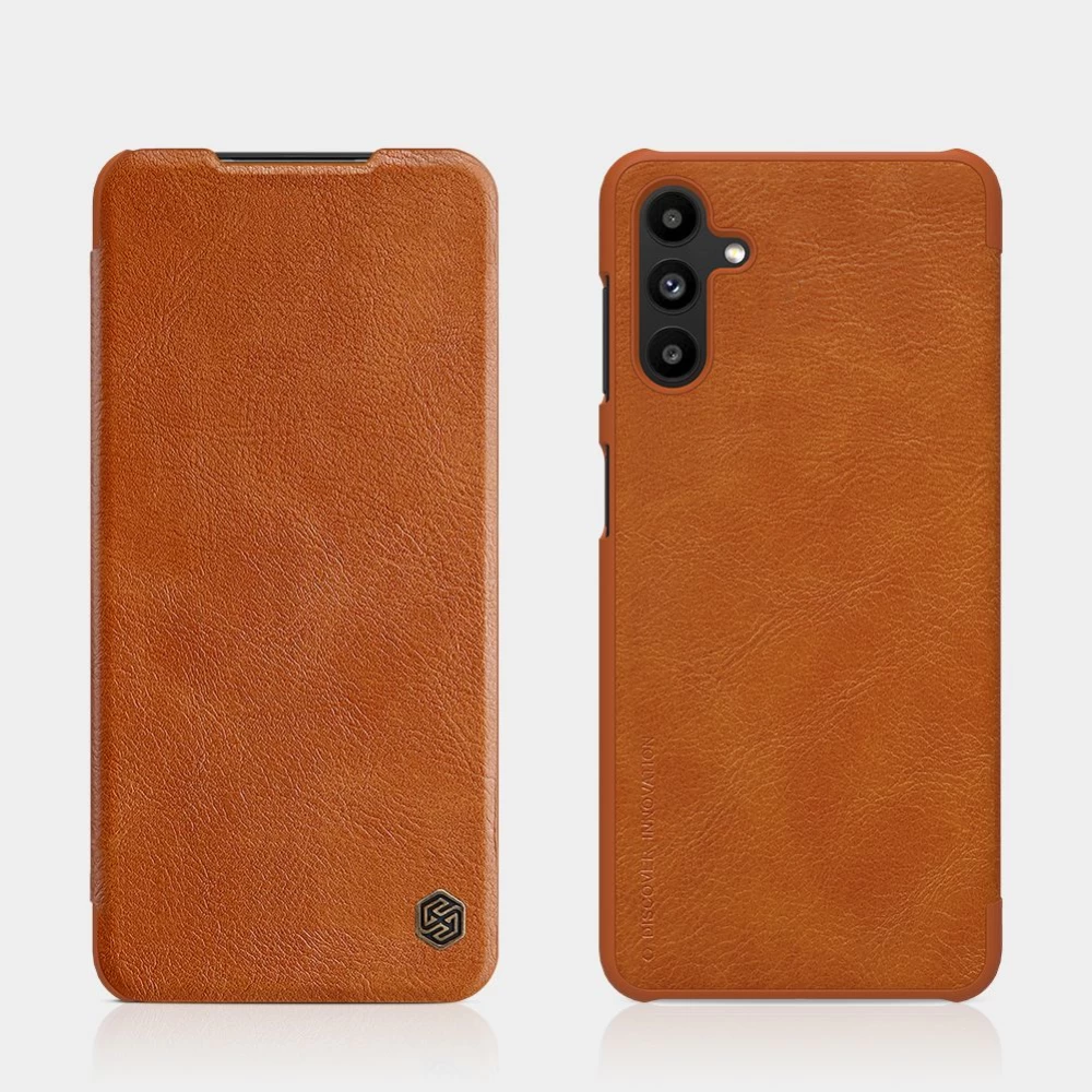 Samsung Galaxy A13 5G maciņš brūns Nillkin Qin Leather