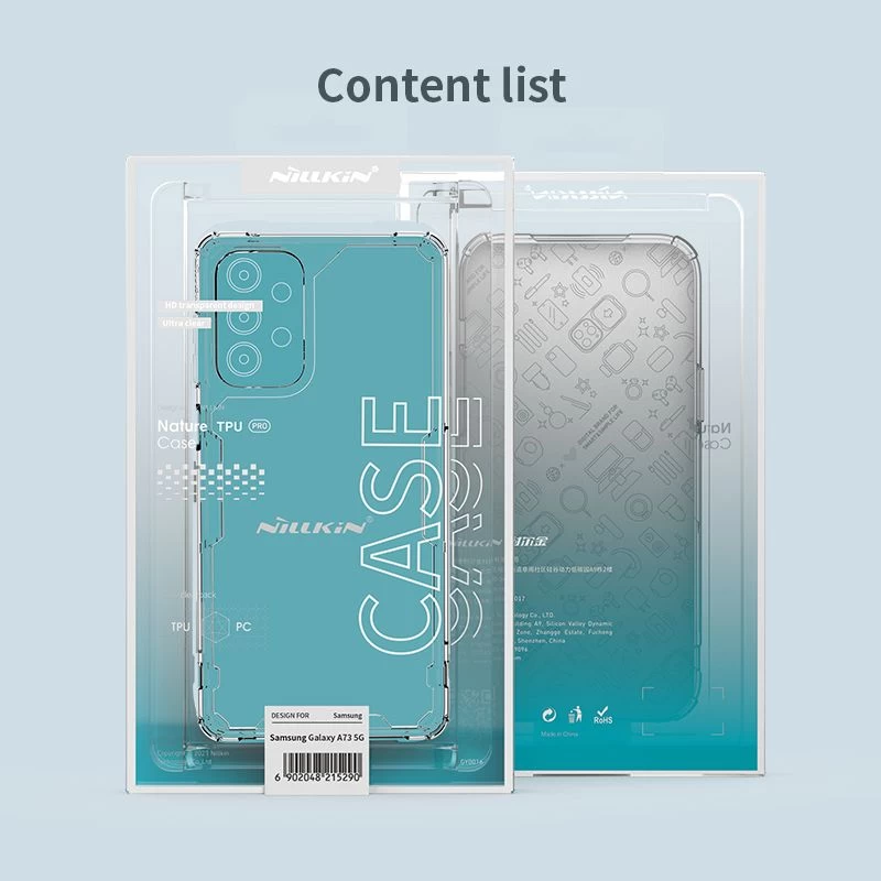 Samsung Galaxy A73 5G suojakuori läpinäkyvä sininen Nillkin TPU PRO