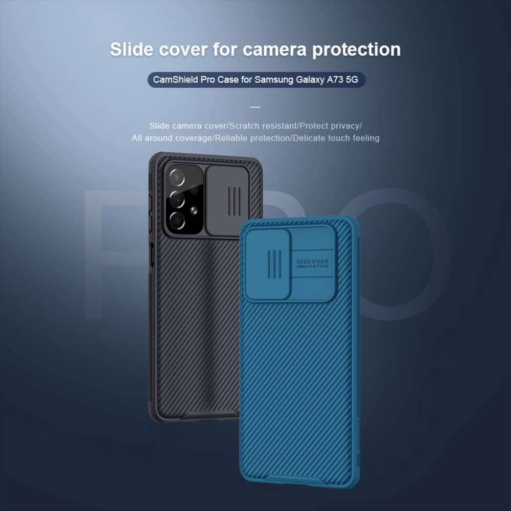 Samsung Galaxy A73 5G vāciņš melns Nillkin CamShield Pro