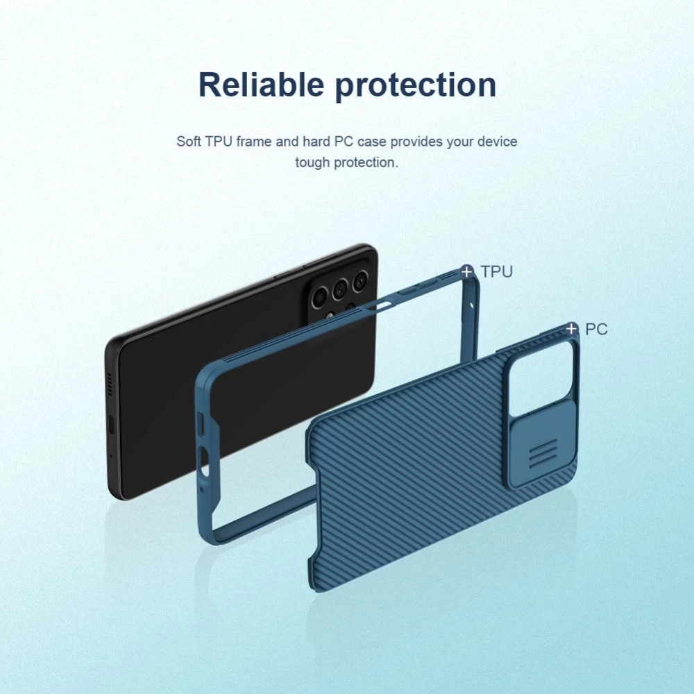 Samsung Galaxy A73 5G vāciņš melns Nillkin CamShield Pro