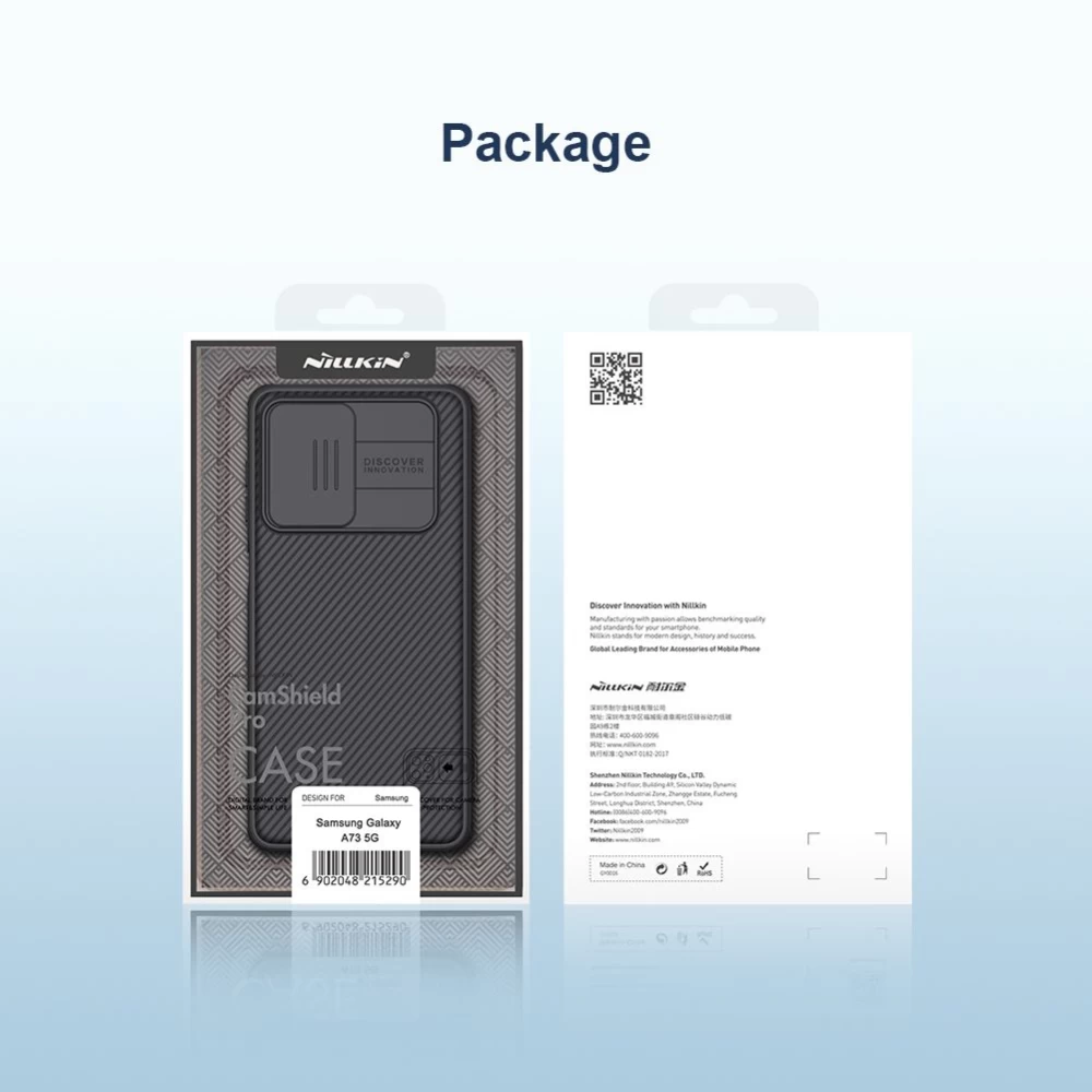 Samsung Galaxy A73 5G vāciņš melns Nillkin CamShield Pro