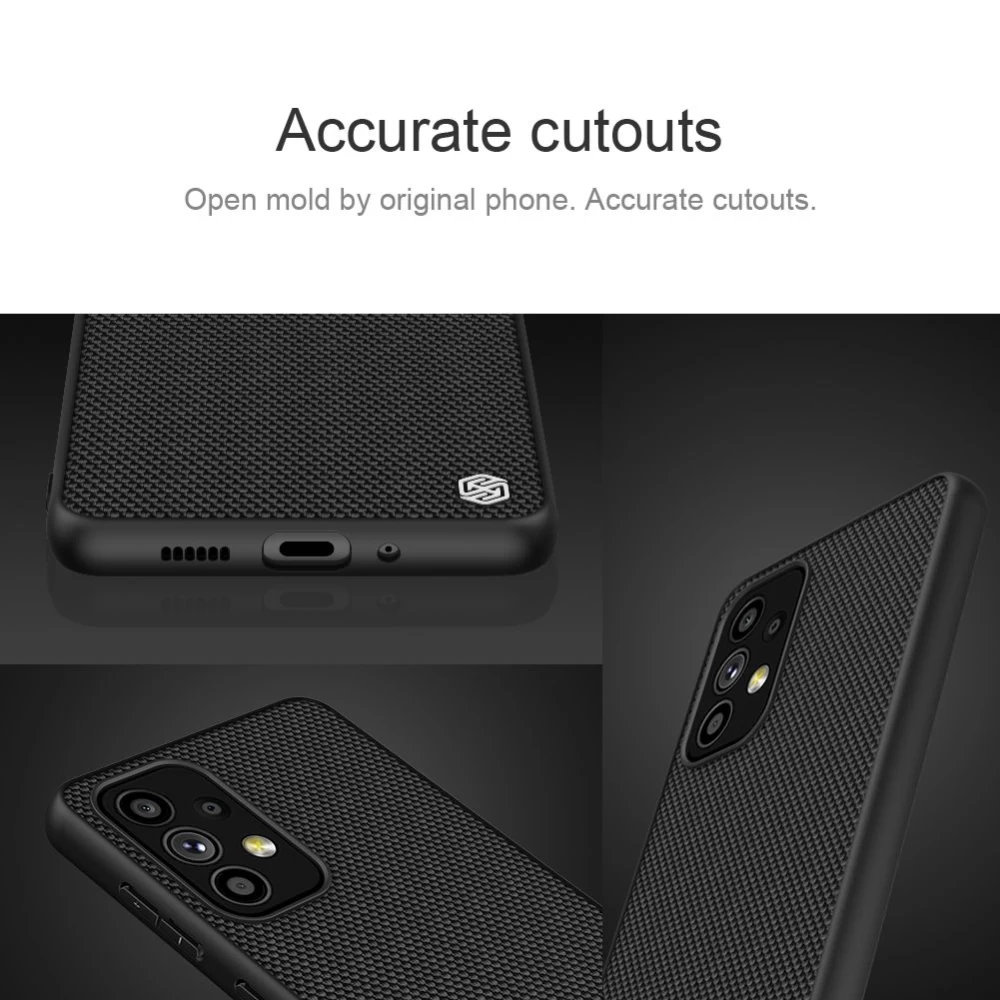 Samsung Galaxy A73 5G vāciņš melns Nillkin Textured 
