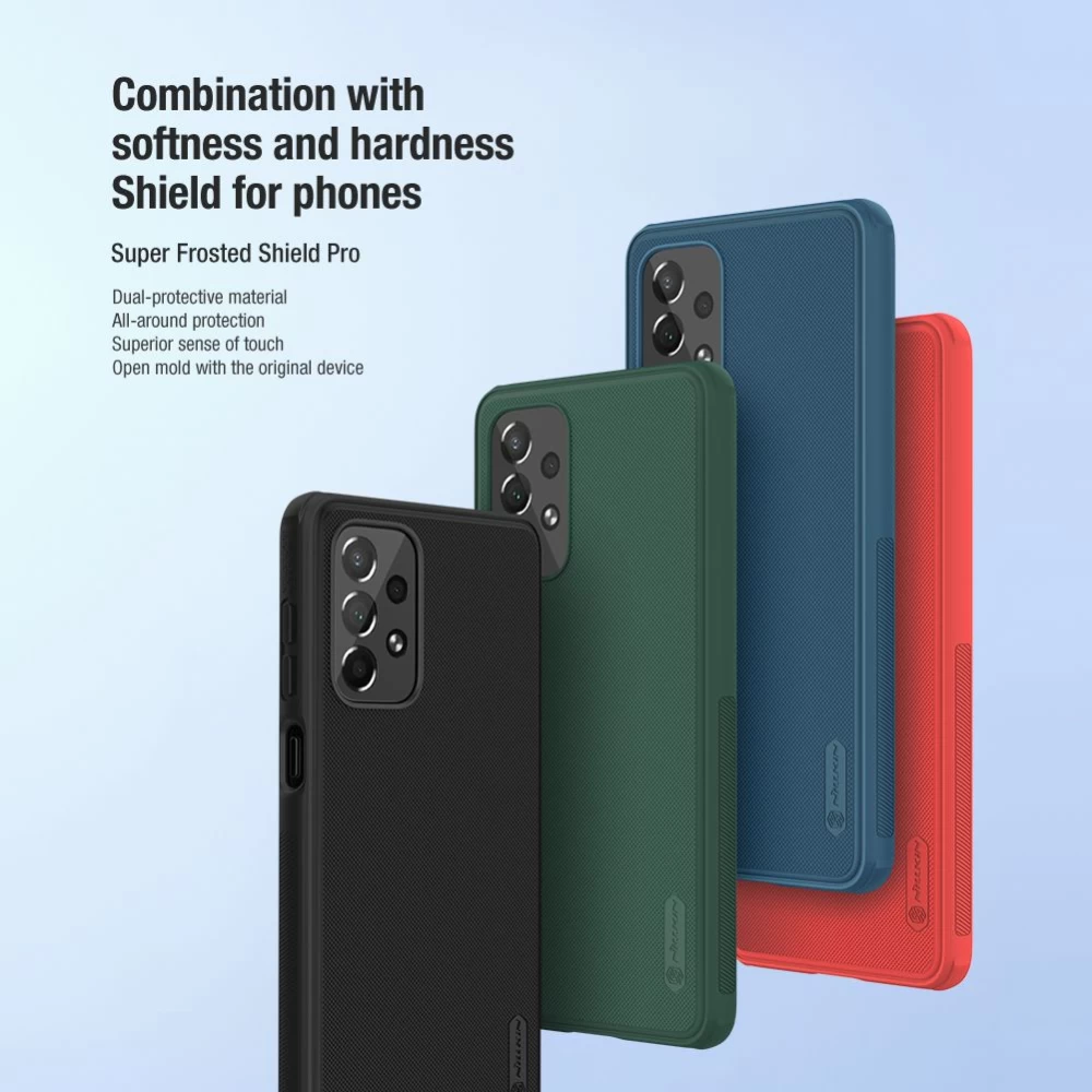 Samsung Galaxy A73 5G vāciņš melns Nillkin Super Frosted Shield Pro