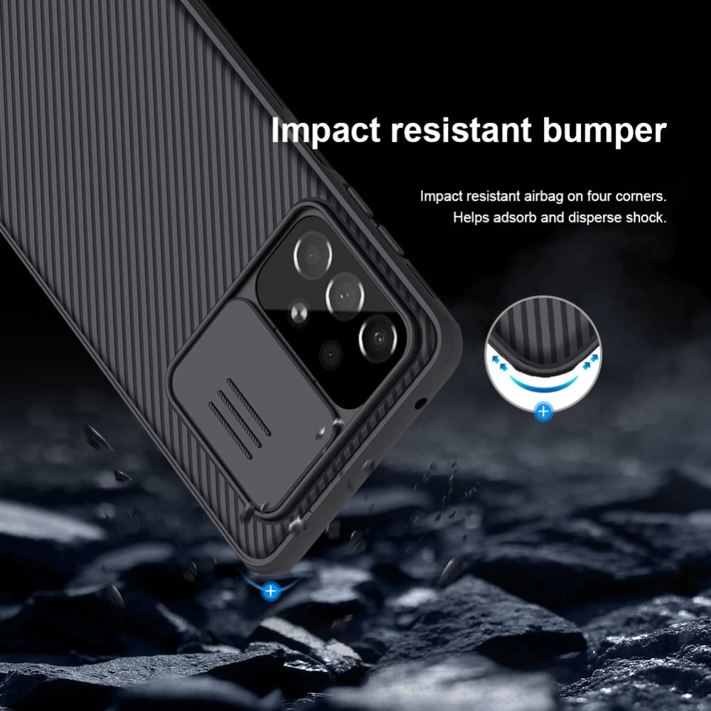 Samsung Galaxy A73 5G vāciņš zils Nillkin CamShield Pro
