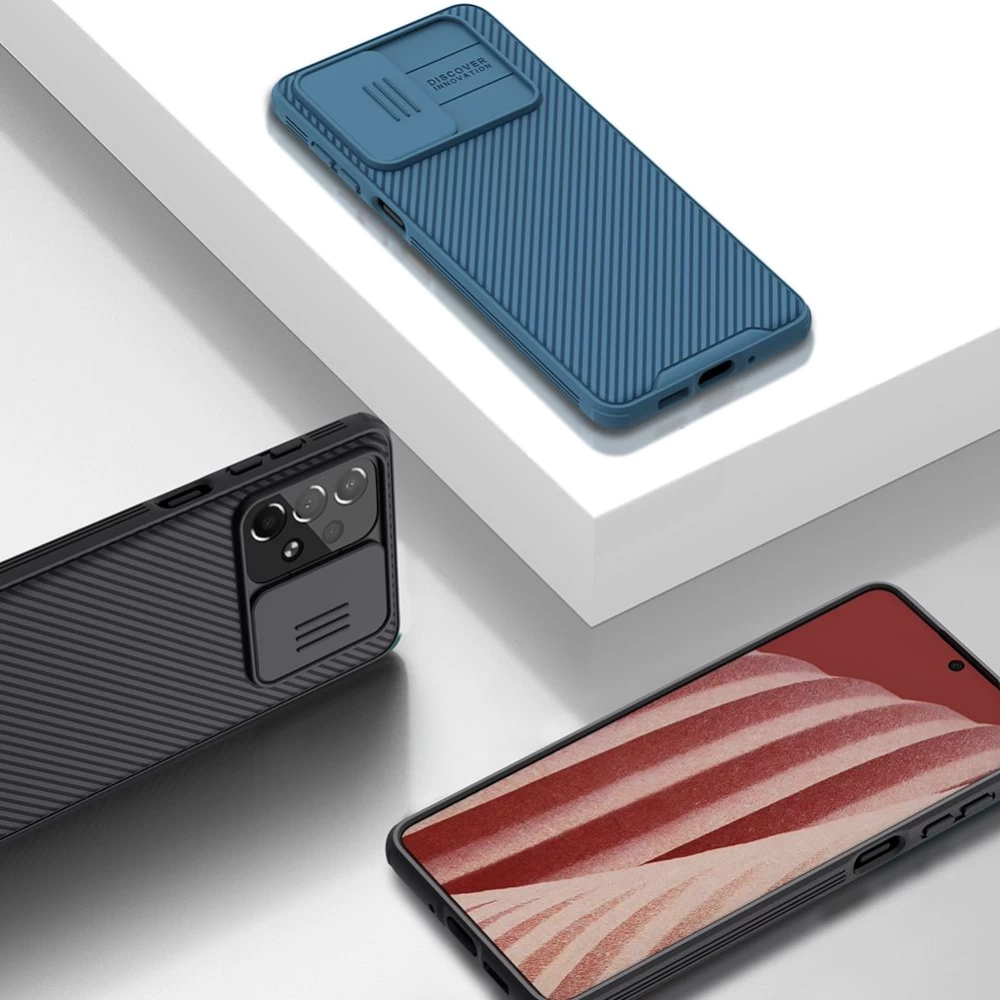 Samsung Galaxy A73 5G vāciņš zils Nillkin CamShield Pro