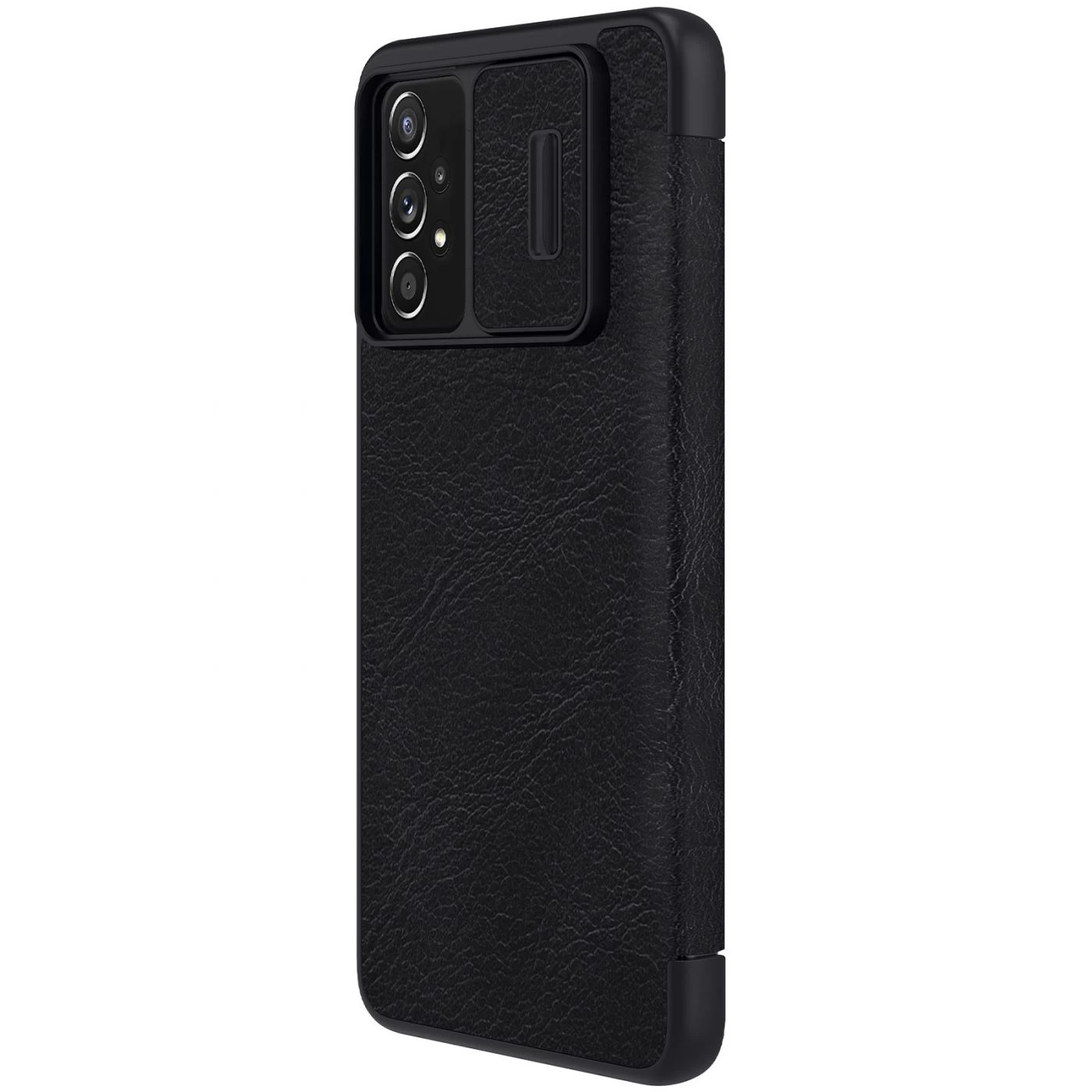 Samsung Galaxy A73 5G maciņš melns Nillkin Qin Leather  Pro