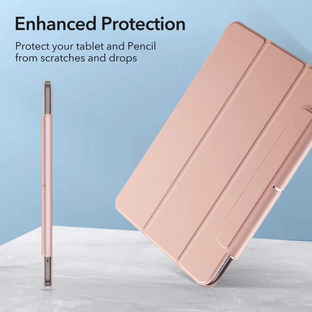Apple iPad Air 5 (2022) tablet skal, fodral rosa ESR Rebound Magnetic