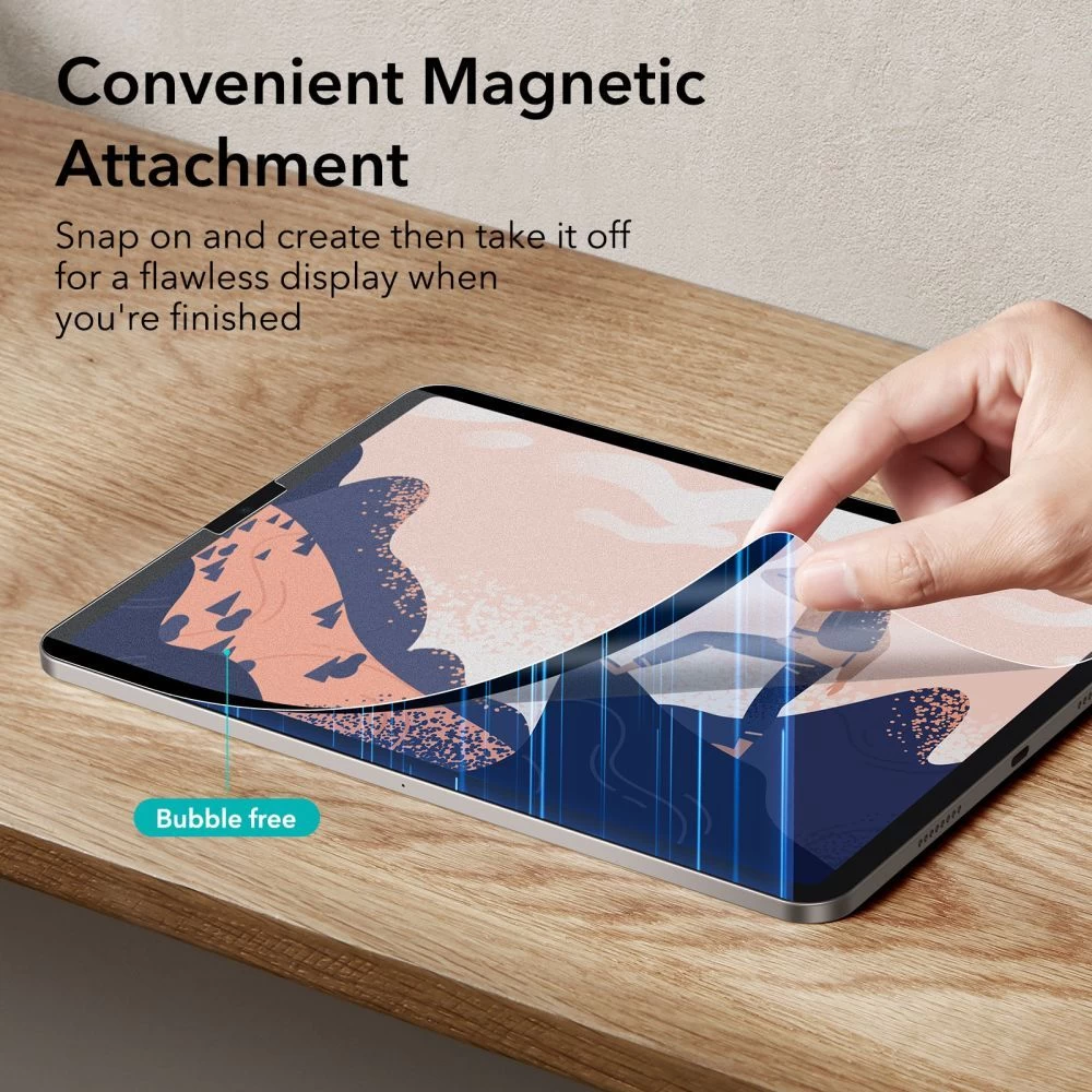 Apple iPad Air 5 (2022) tablet skärmskydd  ESR PAPER FEEL MAGNETIC