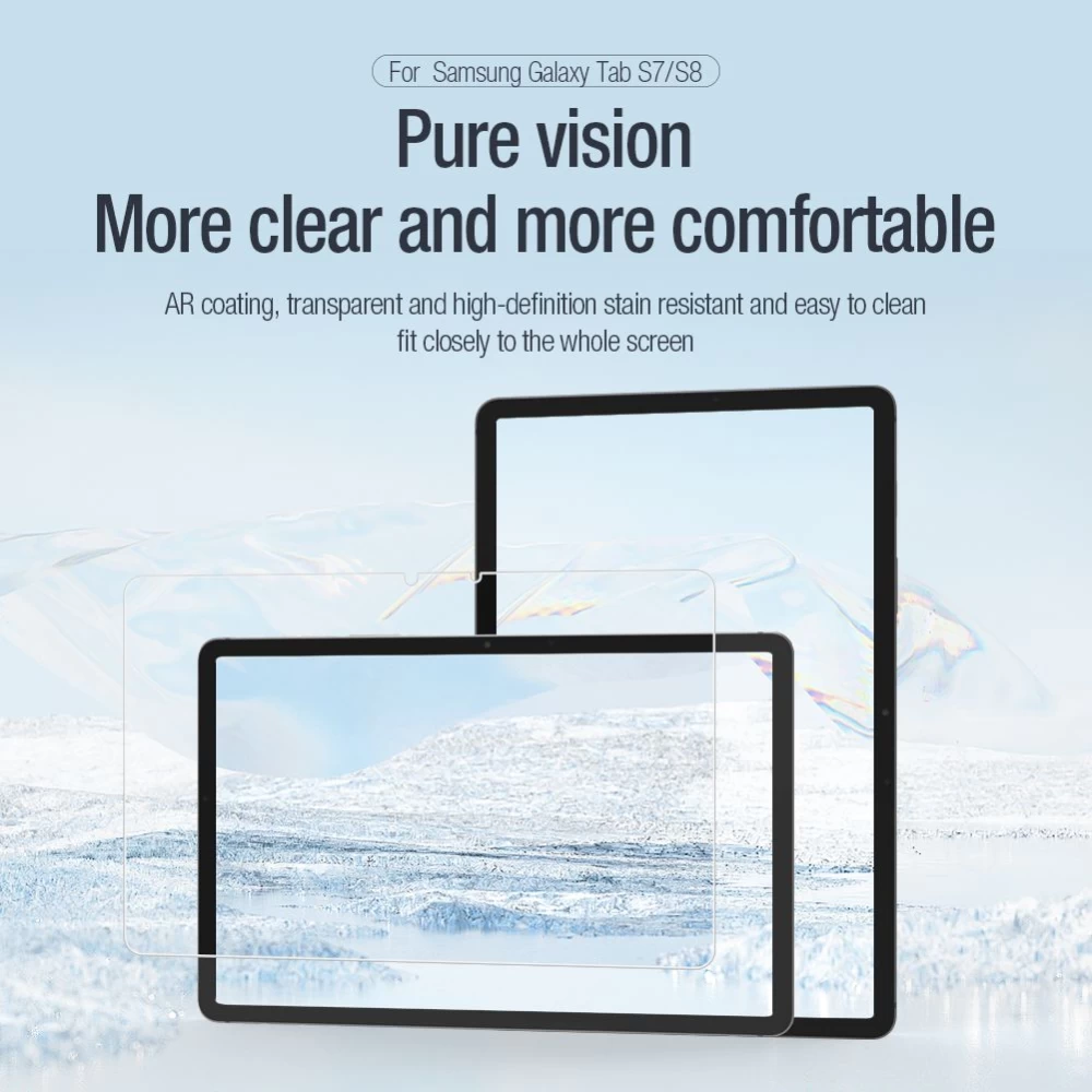 Samsung Galaxy Tab S8 tablet skärmskydd  NILLKIN PURE SERIES AR FILM