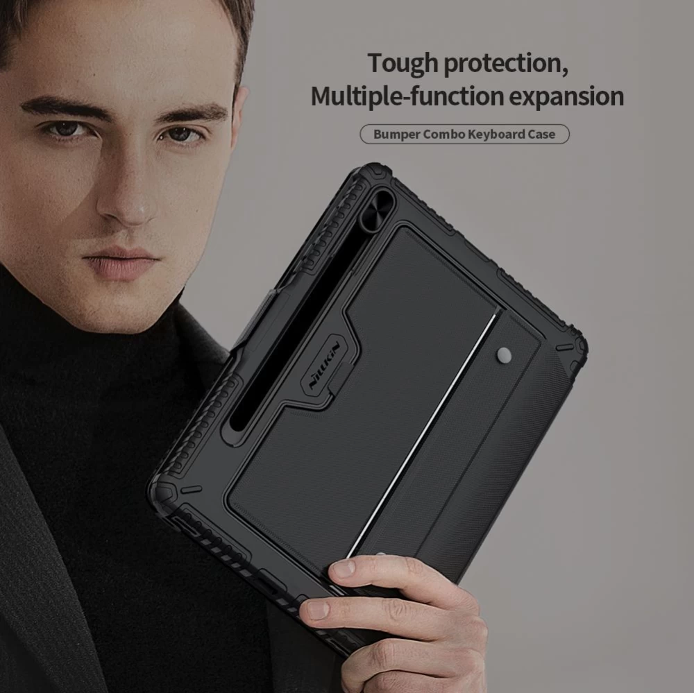Samsung Galaxy Tab S8 maciņš melns Nillkin Bumper Combo Keyboard