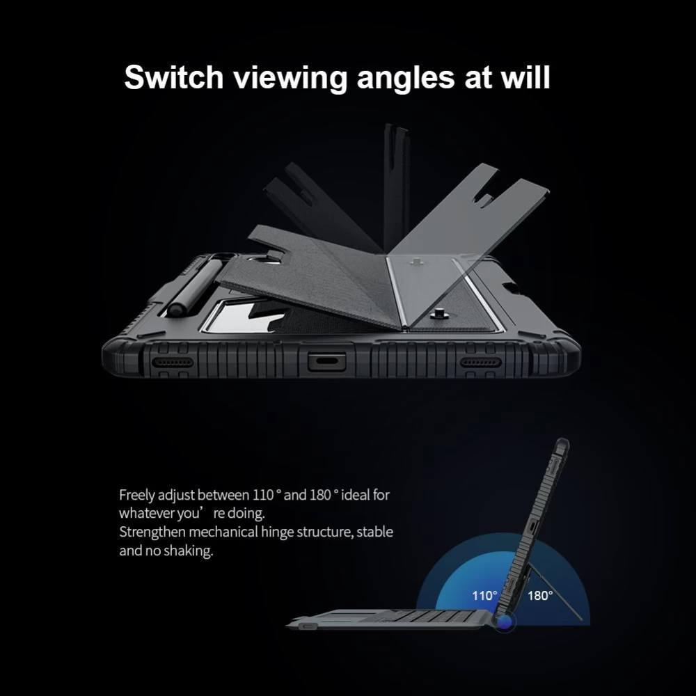 Samsung Galaxy Tab S8 maciņš melns Nillkin Bumper Combo Keyboard