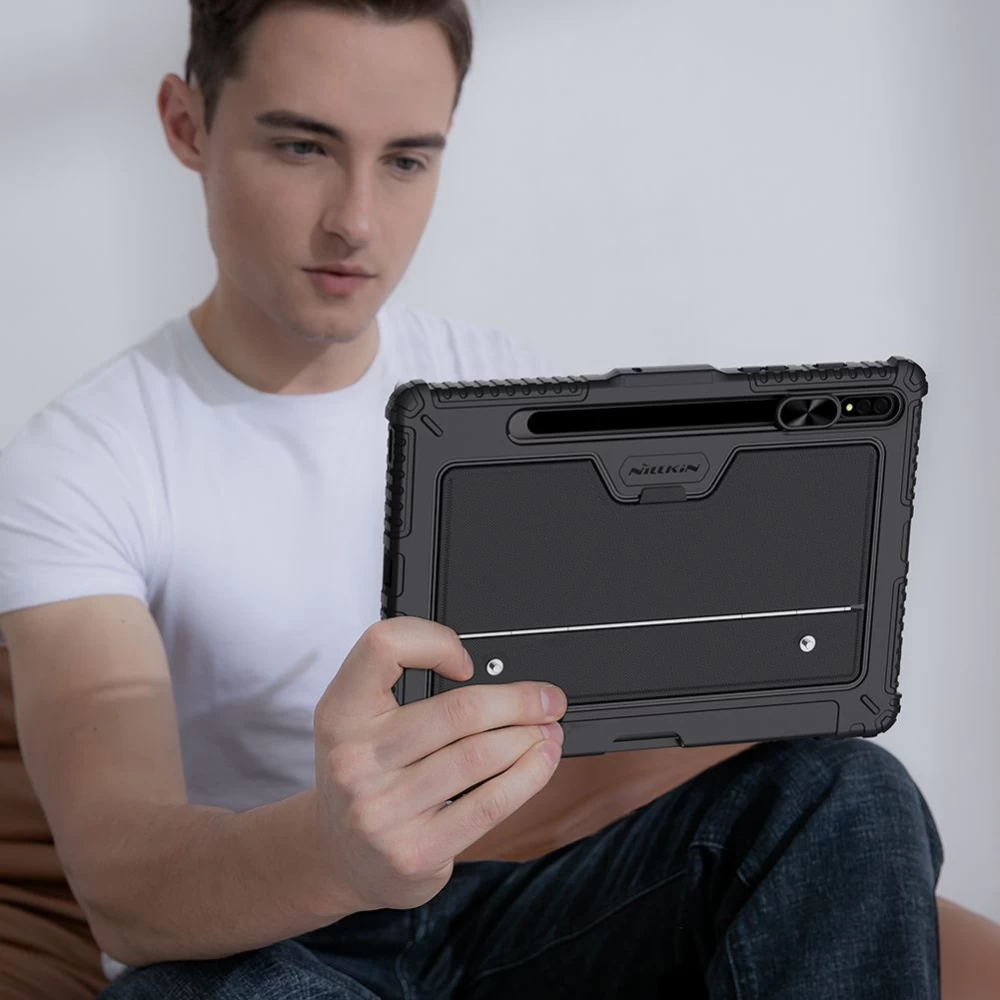 Samsung Galaxy Tab S8 maciņš melns Nillkin Bumper Combo Keyboard