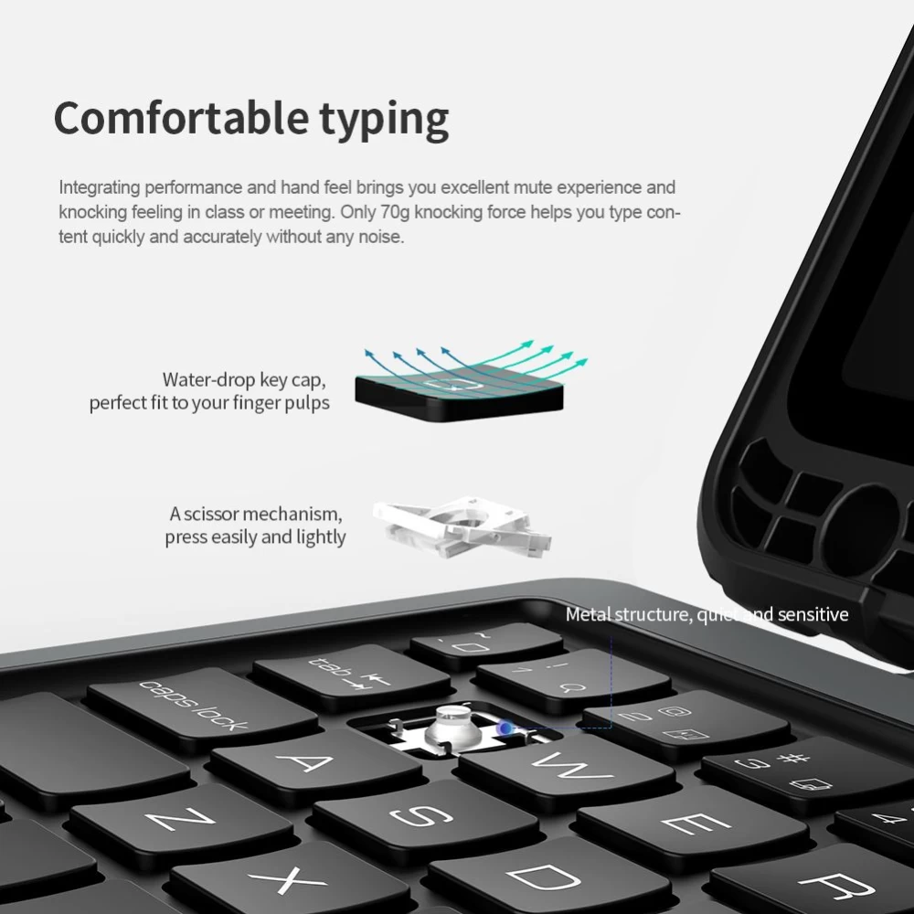 Samsung Galaxy Tab S8 maciņš melns Nillkin Bumper Combo Keyboard