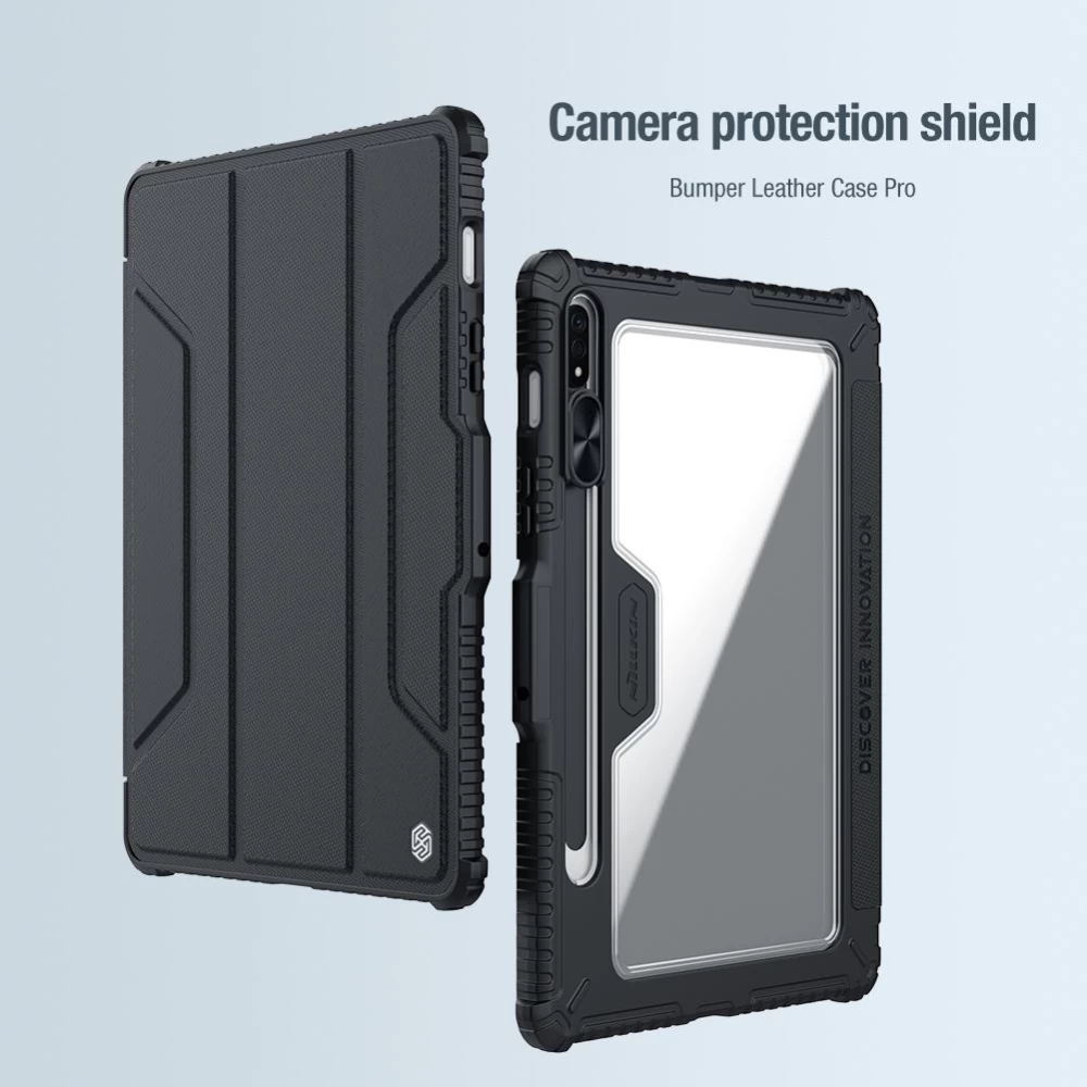 Samsung Galaxy Tab S8 maciņš zils Nillkin Bumper Leather  Pro
