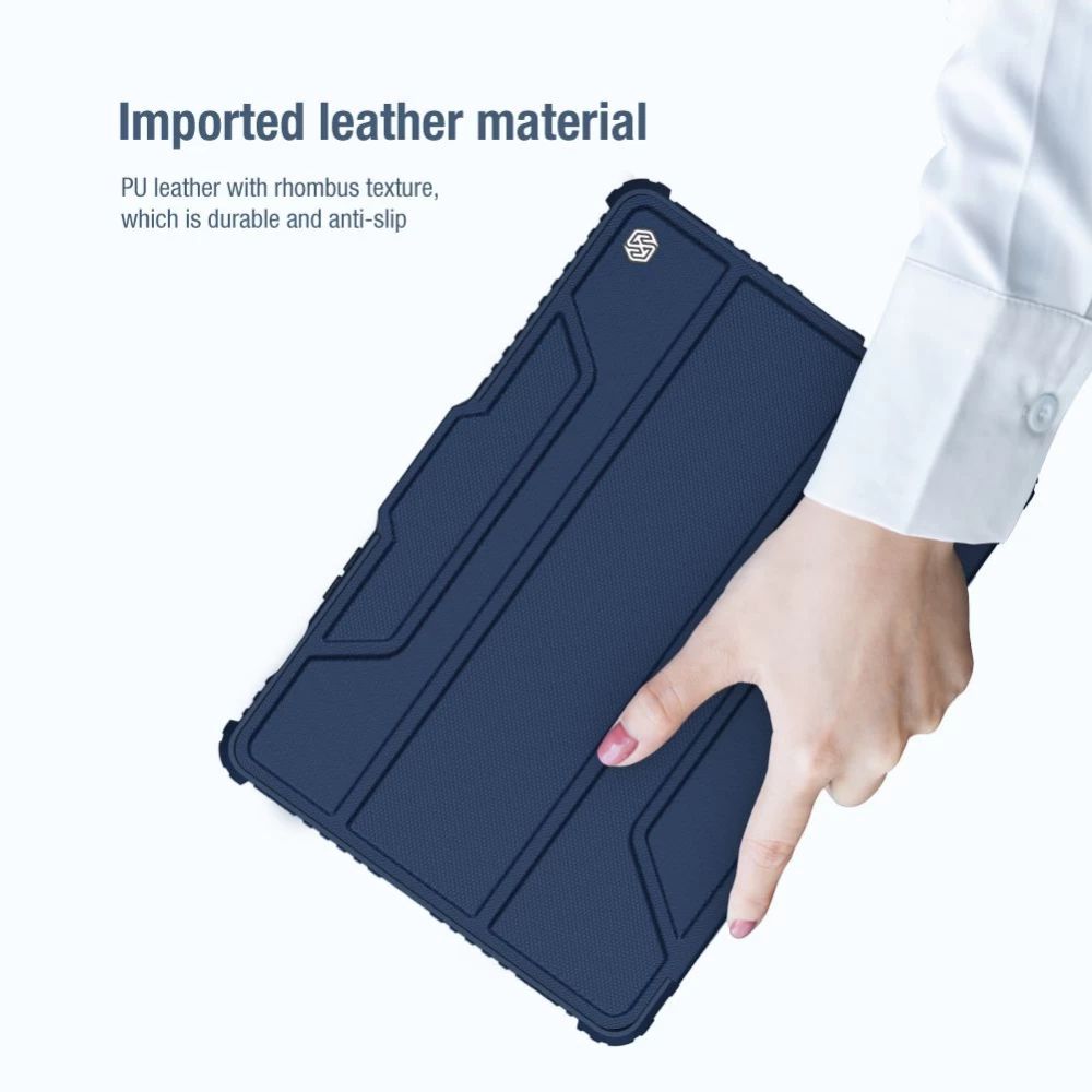 Samsung Galaxy Tab S8 maciņš zils Nillkin Bumper Leather  Pro