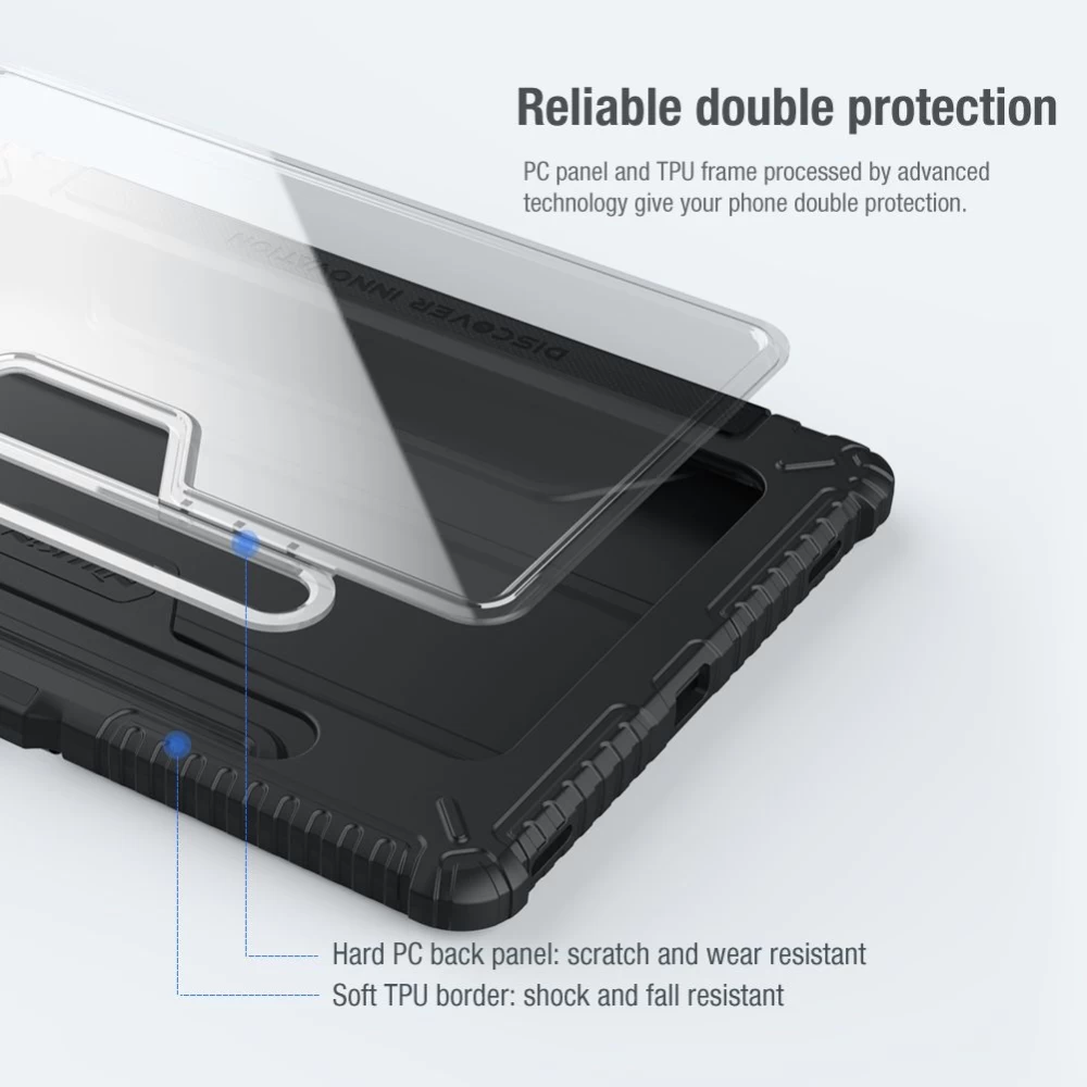 Samsung Galaxy Tab S8 maciņš zils Nillkin Bumper Leather  Pro