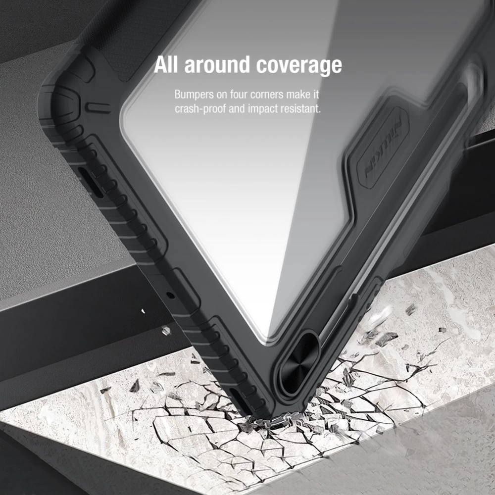 Samsung Galaxy Tab S8 maciņš zils Nillkin Bumper Leather  Pro