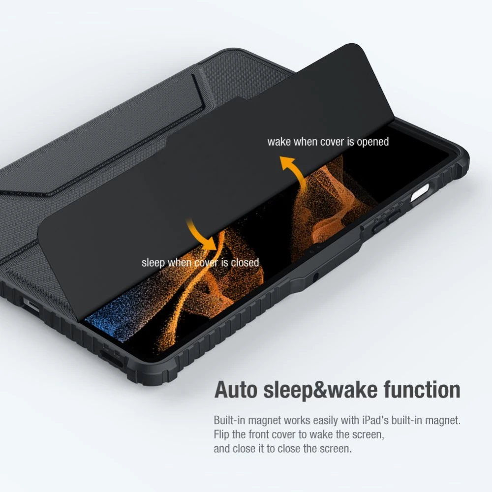 Samsung Galaxy Tab S8 maciņš zils Nillkin Bumper Leather  Pro