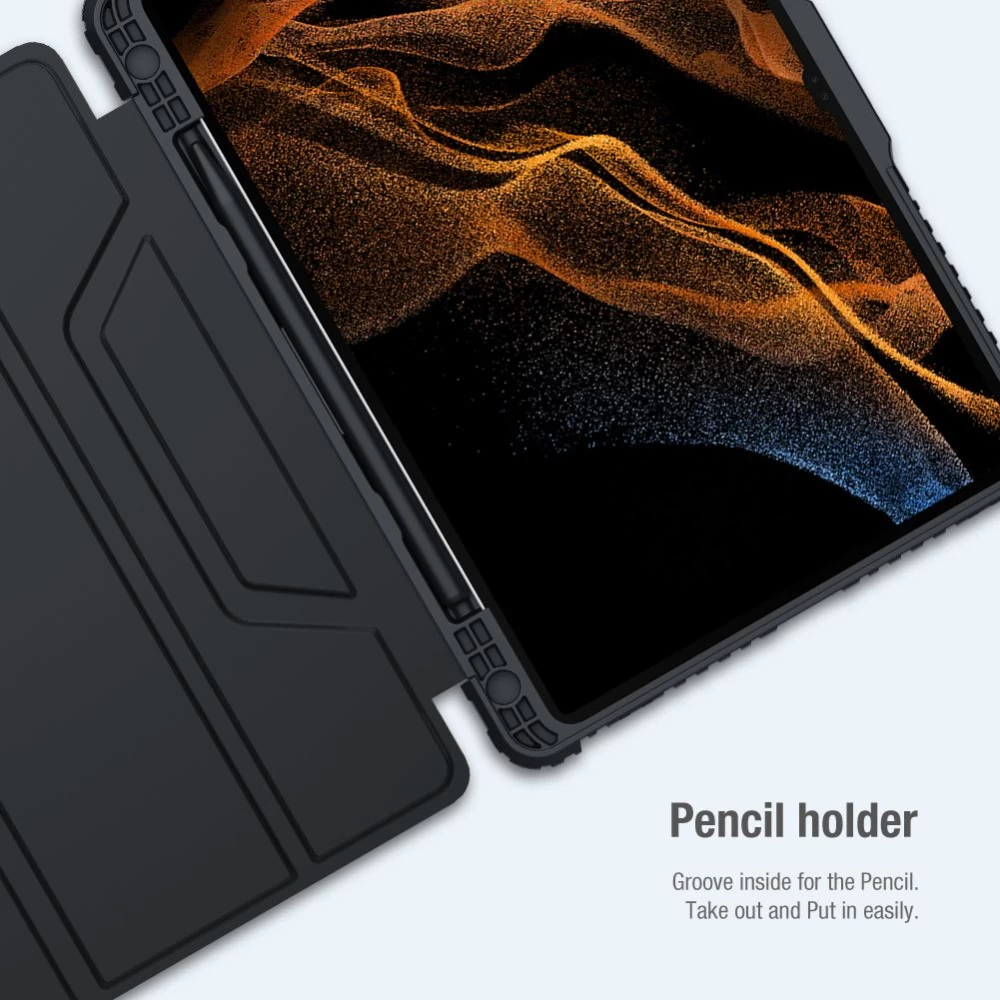 Samsung Galaxy Tab S8 maciņš zils Nillkin Bumper Leather  Pro