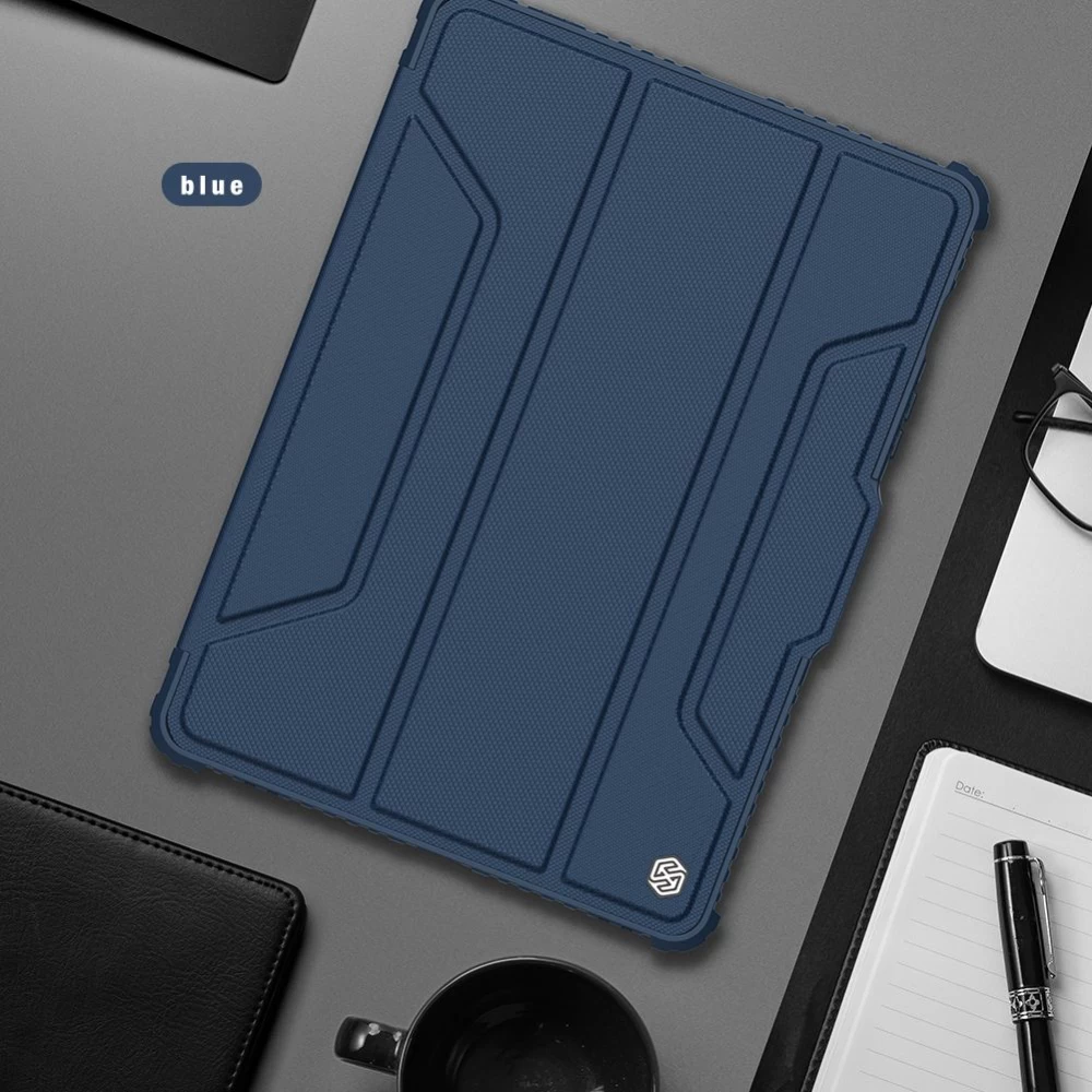 Samsung Galaxy Tab S8 maciņš zils Nillkin Bumper Leather  Pro