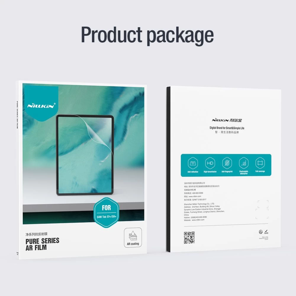 Samsung Galaxy Tab S8 Plus aizsargstikls  NILLKIN PURE SERIES AR FILM
