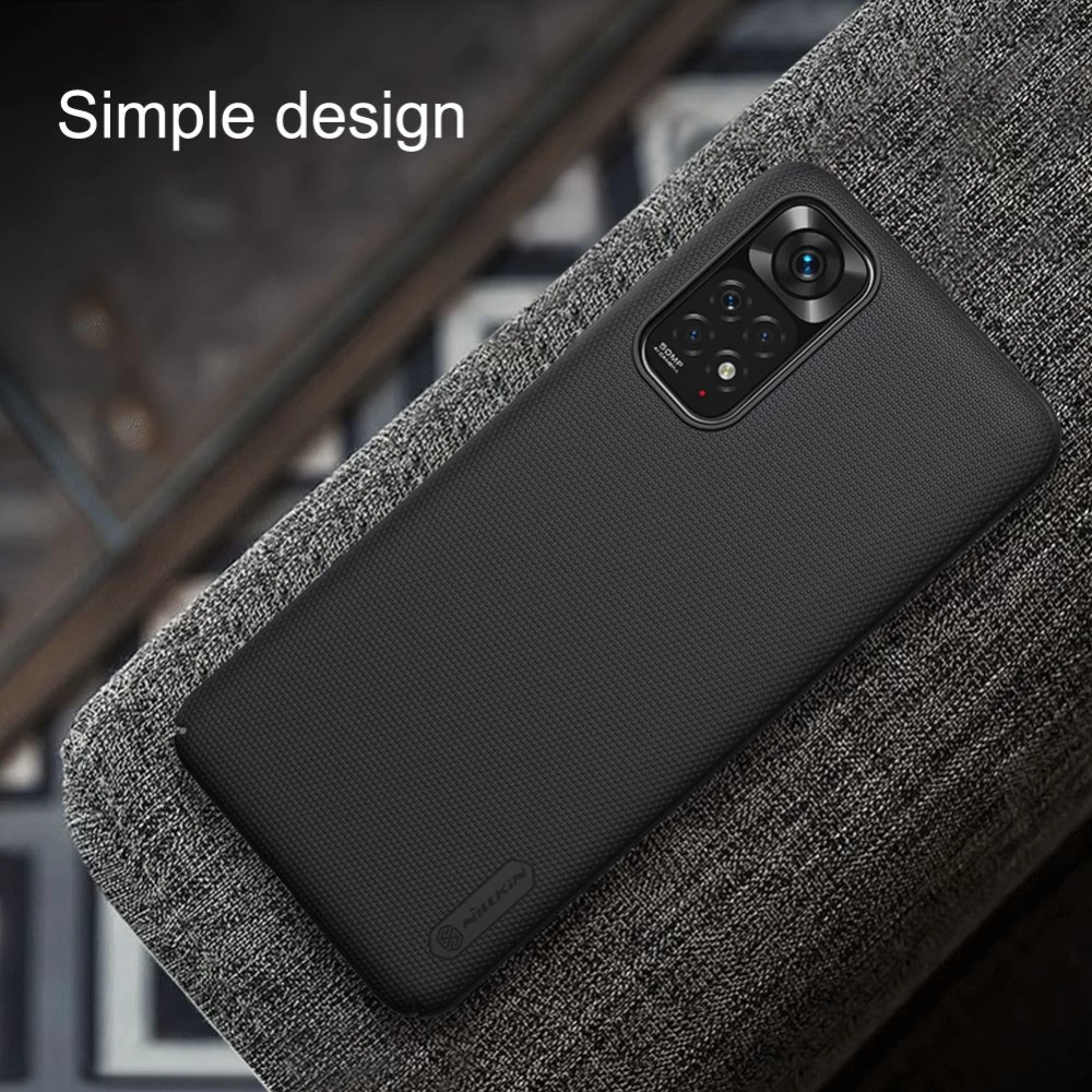 Xiaomi RedMi Note 11 Global dėklas baltas Nillkin Super Frosted Shield