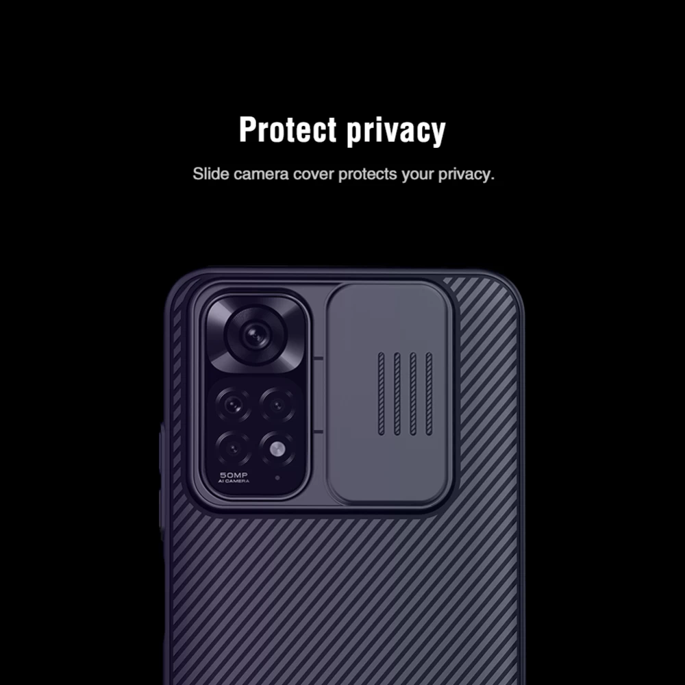 Xiaomi RedMi Note 11 Global case black Nillkin CamShield (Int.Edition)