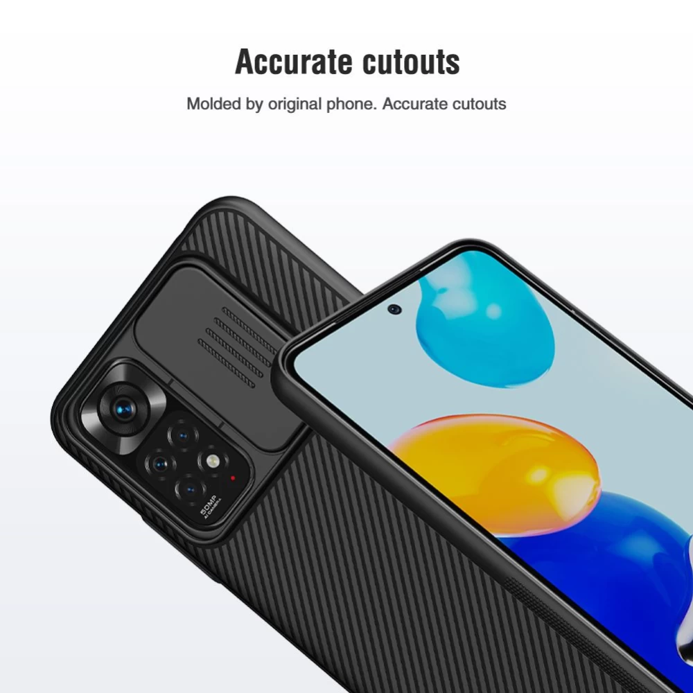 Xiaomi RedMi Note 11 Global case black Nillkin CamShield (Int.Edition)
