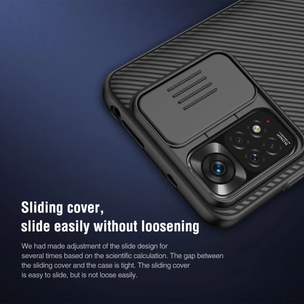 Xiaomi RedMi Note 11 Global case black Nillkin CamShield (Int.Edition)
