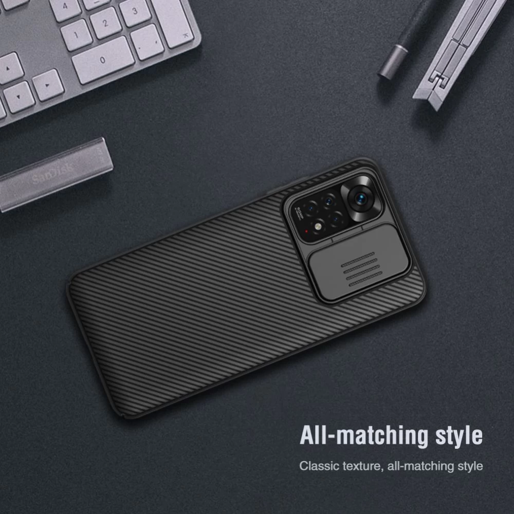 Xiaomi RedMi Note 11 Global case black Nillkin CamShield (Int.Edition)
