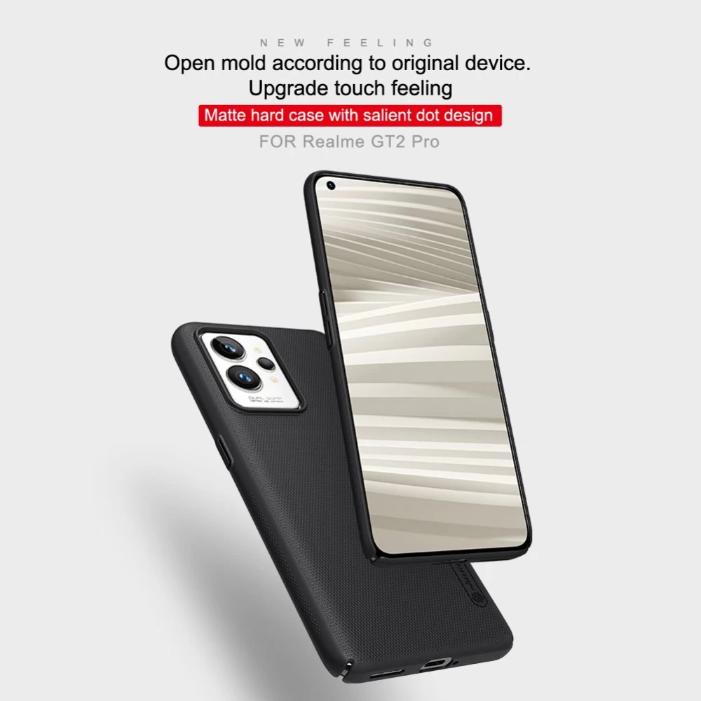 Oppo Realme GT2 Pro vāciņš zils Nillkin Super Frosted Shield