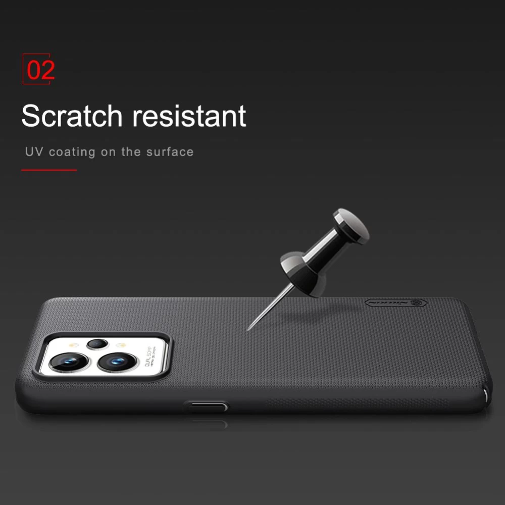 Oppo Realme GT2 Pro vāciņš zils Nillkin Super Frosted Shield