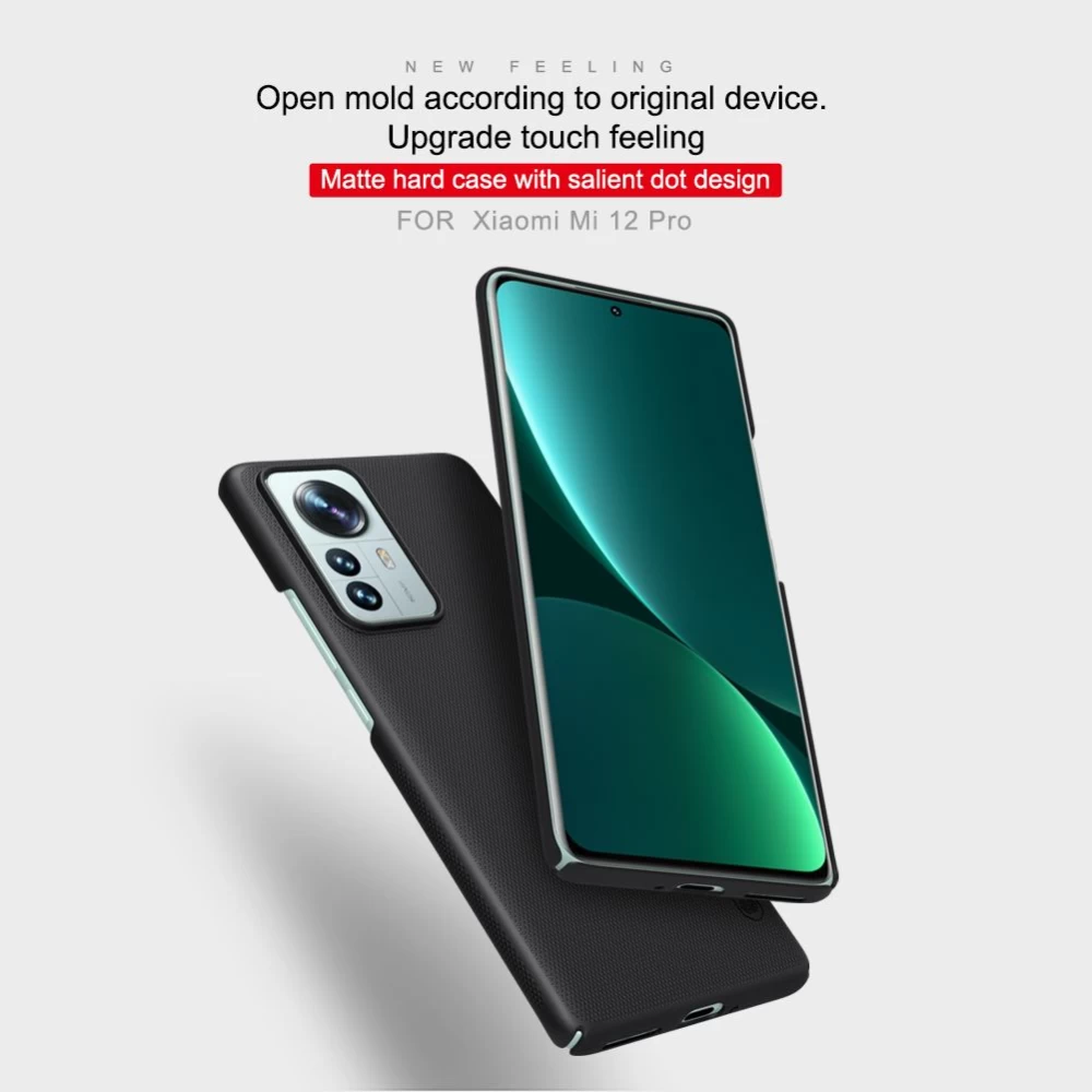 Xiaomi 12 Pro vāciņš sarkans Nillkin Super Frosted Shield