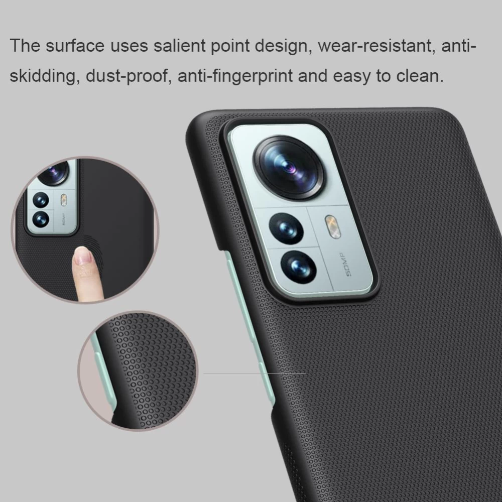 Xiaomi 12 Pro vāciņš sarkans Nillkin Super Frosted Shield