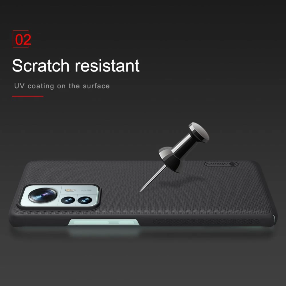 Xiaomi 12 Pro vāciņš sarkans Nillkin Super Frosted Shield