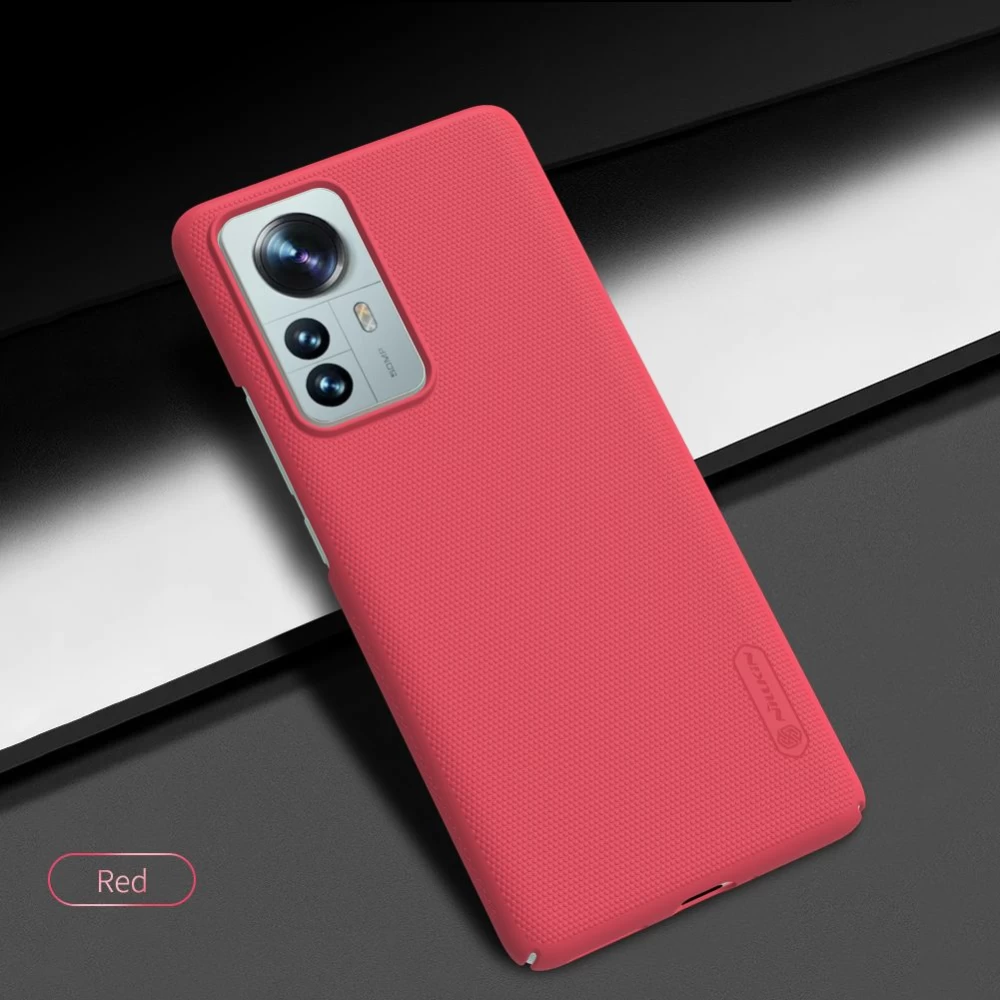 Xiaomi 12 Pro vāciņš sarkans Nillkin Super Frosted Shield