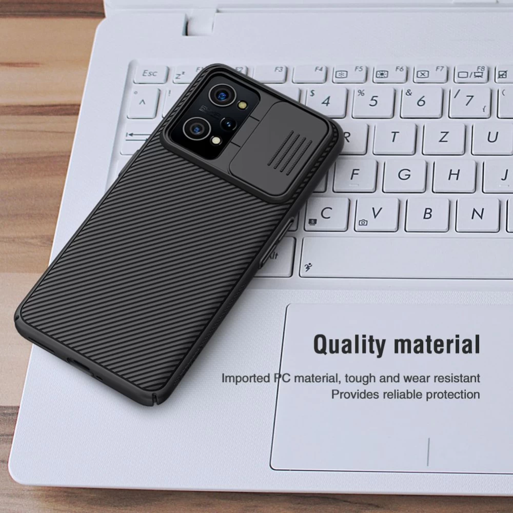 Oppo Realme GT Neo 2 vāciņš zils Nillkin CamShield / Q5 Pro 5G
